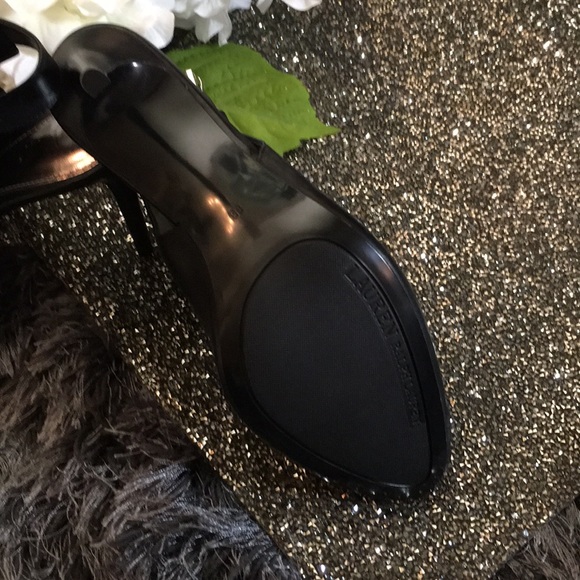 Lauren Ralph Lauren Black Leather Booties - Picture 5 of 8